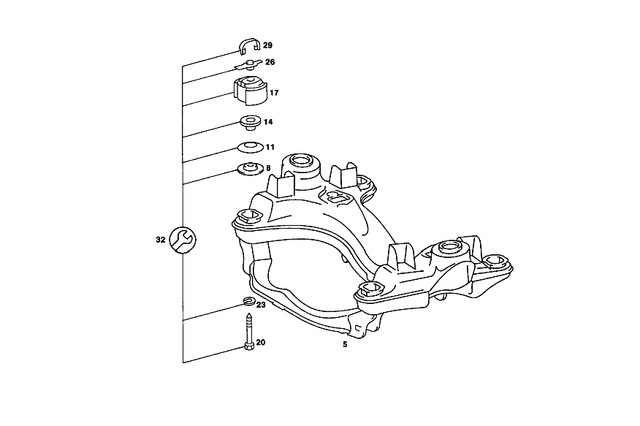1153330767 - Front Axle: Plate for Mercedes-Benz Image image