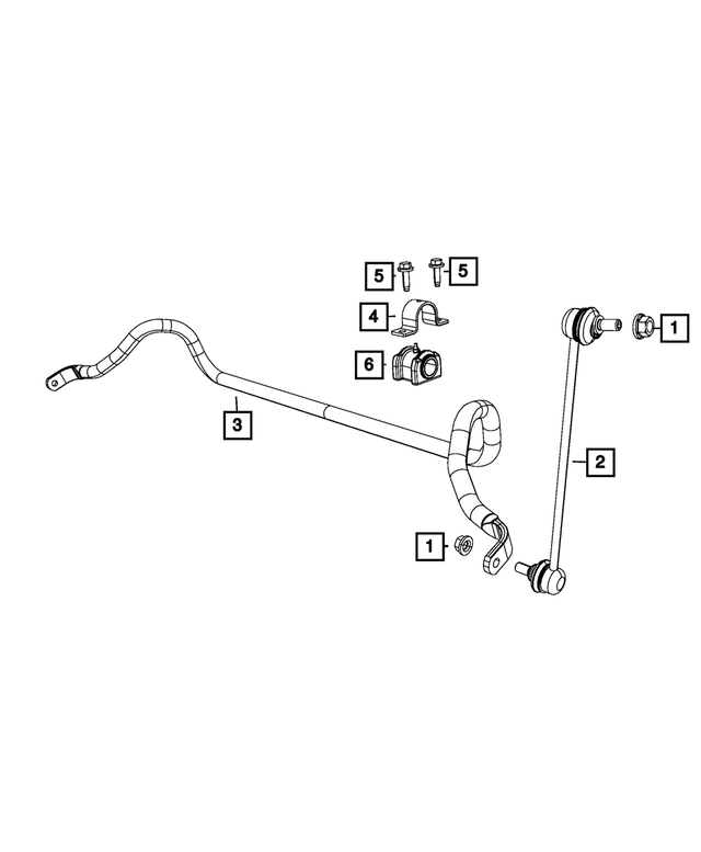 V5174185AC - Front Suspension: Stabilizer Bar Link Kit, Value Line for Mopar Image