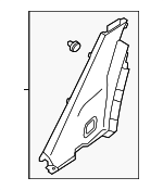 85890H9000WK - Body: Lock Pillar Trim for Kia: Rio Image
