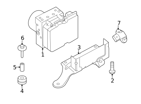 ABS Components for 2013 Porsche Panamera #0