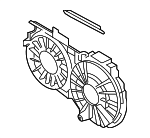 8E0121207J - Cooling System: Shroud for Audi: A4, A4 Quattro Image