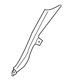 76918JK90B - Body: Lower Quarter Trim for INFINITI: G25, G35, G37, Q40 Image