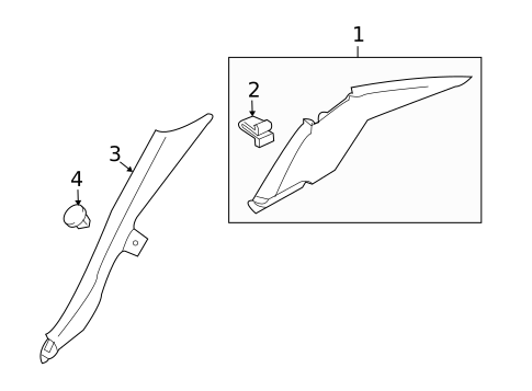 INTERIOR TRIM - QUARTER PANELS for 2015 INFINITI Q40 #0
