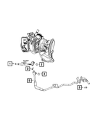 5048582AB - Cooling: Coolant Tube for Dodge: Hornet | Jeep: Compass, Grand Cherokee, Wrangler Image