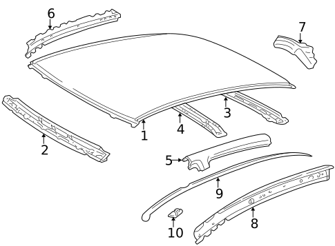 Roof & Components for 2005 Toyota Echo #1