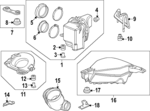 172286FBA01 - : Connector for Honda: Pilot Image