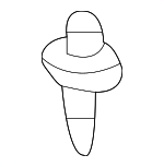 MB612553 - : Bumper Cover Bolt for Mitsubishi: Lancer Image