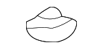 MU440009 - Body: Air Deflector Retainer for Mitsubishi Image
