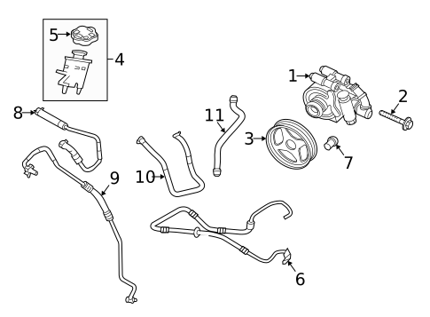 Pump & Hoses for 2007 Ford Expedition #0