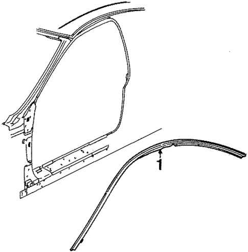 Exterior Trim - Roof for 2001 Saturn SC2 #0