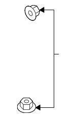 1225N6011 - Body: Blind Spot Radar Nut for Infiniti Image