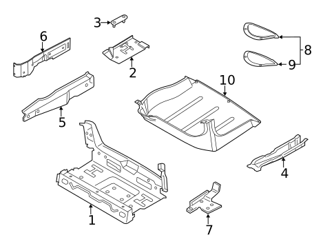 Rear Floor & Rails for 2013 Mini Cooper #0