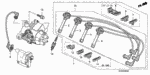 32722P0BA00 - Engine: WIRE, IGNITION (SUMITOMO) for Honda Image