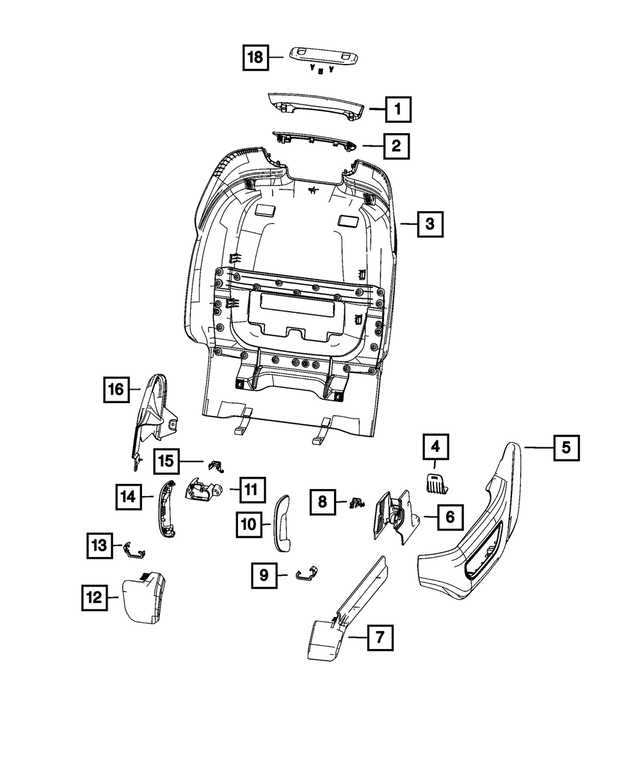 6TJ21WA6AB - Interior Trim: Seat Track Cover for Mopar Image