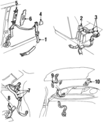 F6OZ54611B09AAF - Electrical: Retractor Assembly for Lincoln: Continental Image