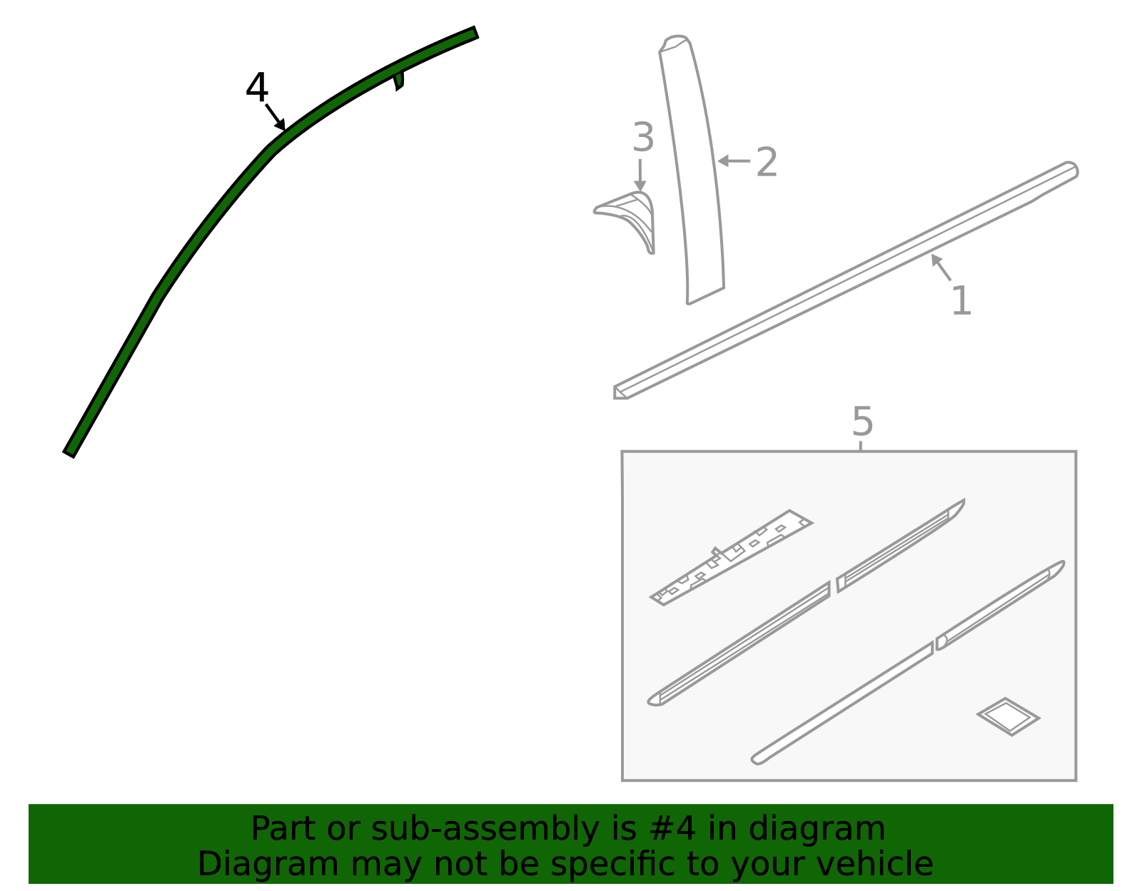 2016-2022 Honda Door Reveal Molding 72425-TBA-A01 | Honda Factory