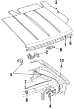 F3TZ16612A - Body: Hood for Ford: Bronco II, Explorer, Ranger Image