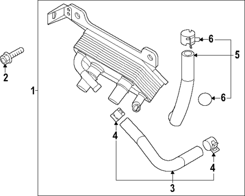 Oil Cooler for 2023 Kia Niro EV #0