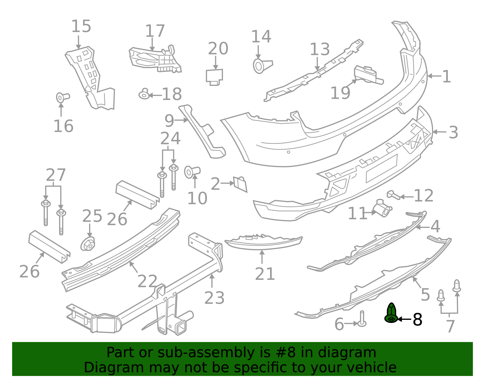 Lower Trim Nut - Porsche (N-908-214-01)
