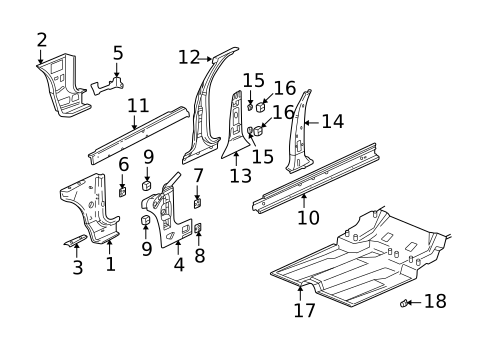 Rocker for 2003 Buick Park Avenue #0