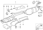 18121178263 - : Exhaust System for BMW Image