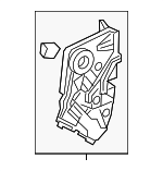72110TZBG01 - Body: Lock Assembly for Honda Image