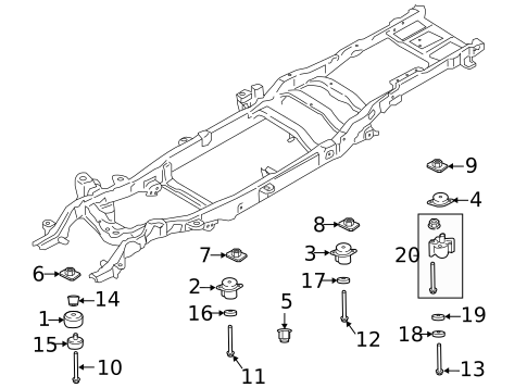 Frame & Components for 2018 Ford F-350 Super Duty #1