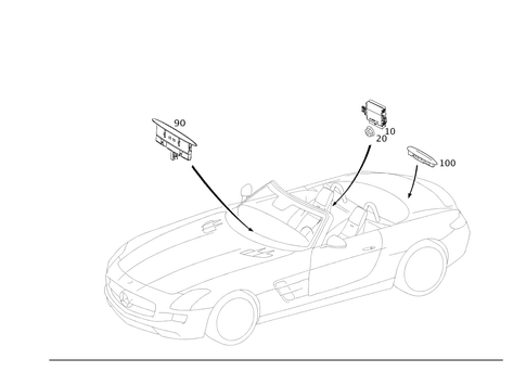 Parktronic System (Pts) for 2015 Mercedes-Benz SLS AMG #0