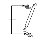 90109SWAA00 - Body: Lift Cylinder Ball Stud for Honda: CR-V, Element, Pilot Image