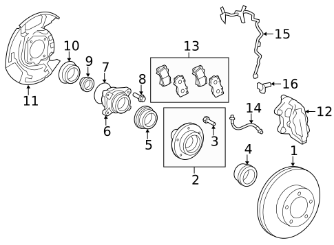 Brake Components for 2015 Toyota Tundra #1