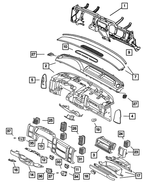 Instrument Panel for 2006 Dodge Dakota #0