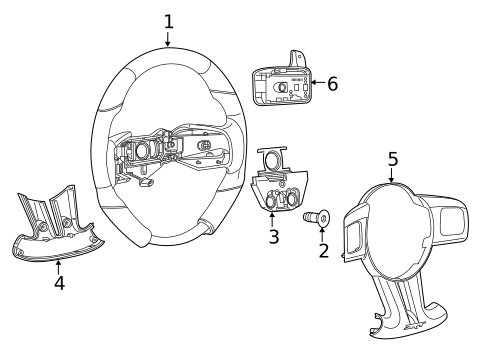 Steering Wheel & Trim for 2014 Dodge Challenger #1