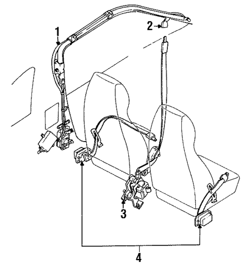 Passive Restraints for 1992 Mitsubishi Eclipse #0