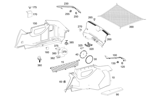 Luggage Compartment Covering for 2022 Mercedes-Benz CLS450 #0