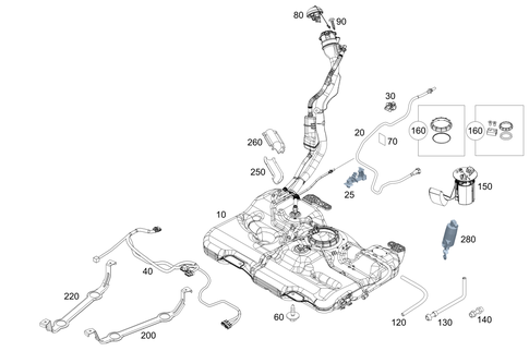 Fuel Tank with Detachable Parts for 2009 Smart Fortwo #0
