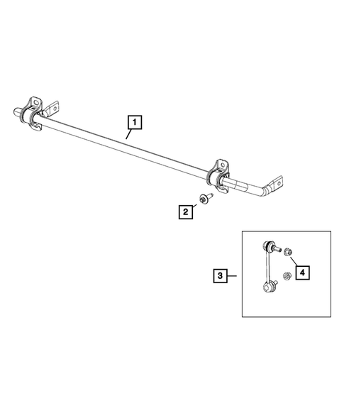 Rear Stabilizer Bar for 2016 Jeep Cherokee #0