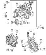53021231AD - 4.7L Gas; Engine: Timing Cover Kit for Mopar Image