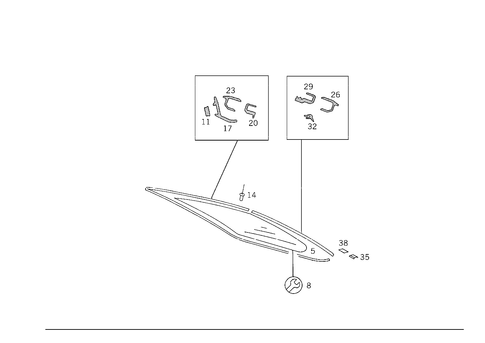 Rear Window for 1993 Mercedes-Benz 300CE #1