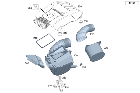 Air Intake, Gasoline Vehicles for 2016 Mercedes-Benz CLA45 AMG #0