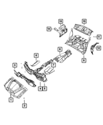 55315146AH - Interior Trim: Rear Shelf Silencer for Mopar Image