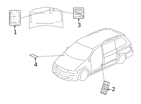 Labels for 2004 Honda Odyssey #0