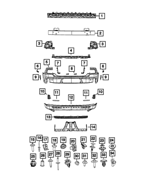 Rear Bumper and Fascia for 2025 Dodge Charger Daytona #0