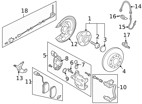 Rear Brakes for 2014 Volkswagen CC #0