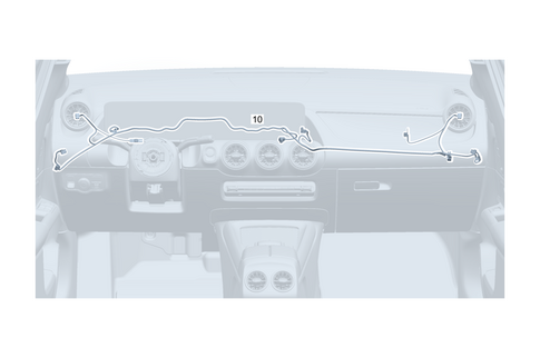 Cockpit Cable Harness for 2025 Mercedes-Benz CLA 45 AMG&reg; S #0