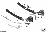 51117470328 - : Molding Front Right for BMW Image