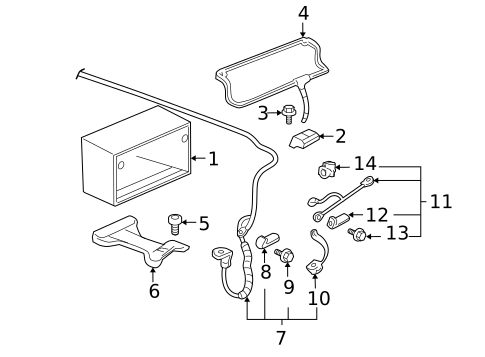 Battery & Related Components for 2006 Cadillac DTS #0
