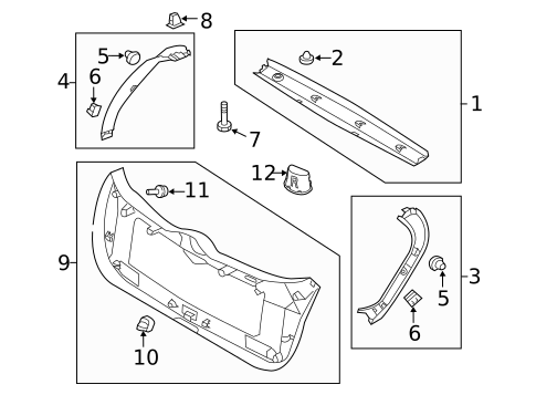 Interior Trim for 2011 Kia Forte #0