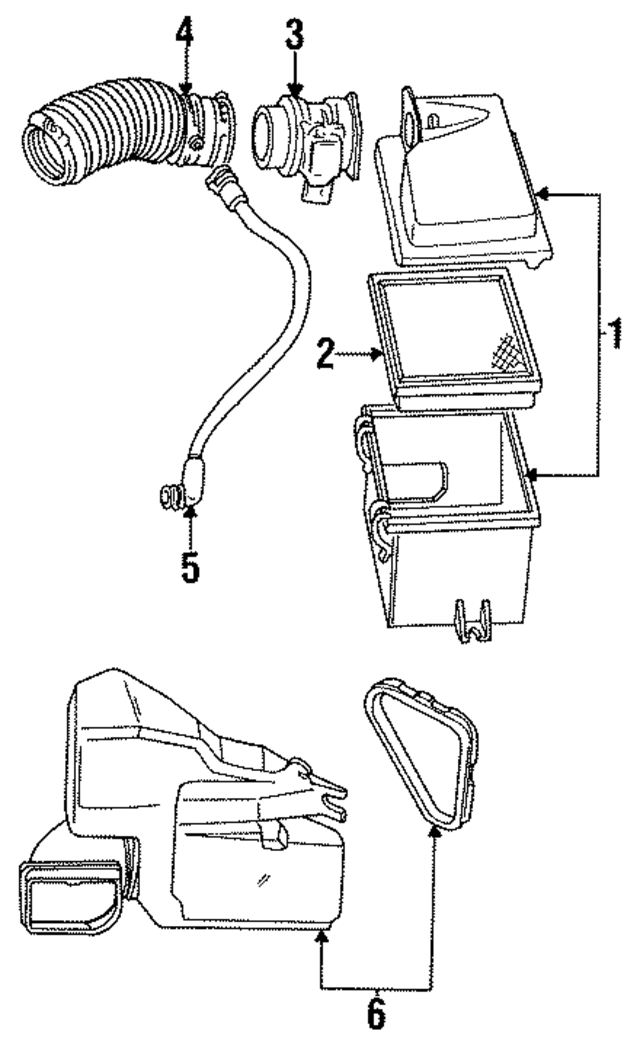 F2DZ9600B - Engine: Air Cleaner for Ford Image
