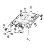 1VF24DX9AD - : Visor, Right for Mopar Image