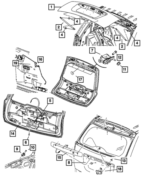 Lift and Tail gates for 2010 Jeep Patriot #1